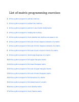 matrix programming exercises.pdf